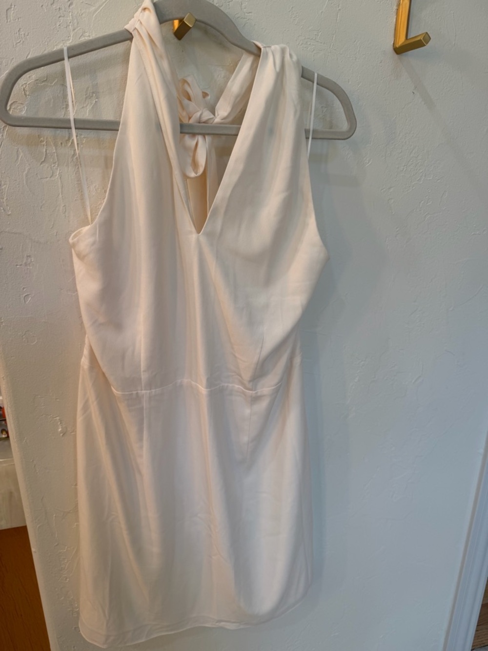 Abercrombie & Fitch  Cream V-Neck halter Women's Dress